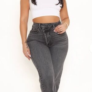 Fashion Nova High Rise Black Jeans